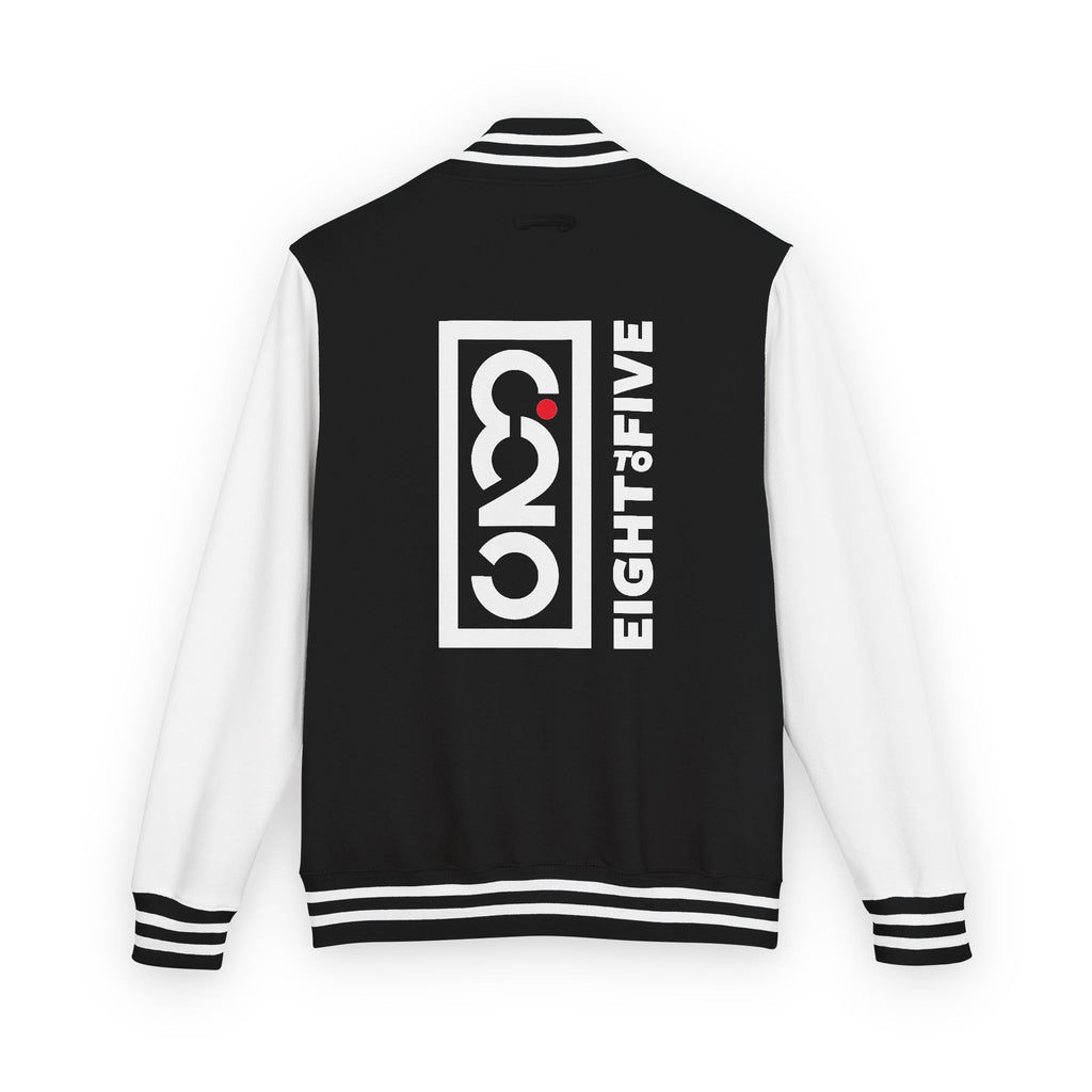Spectre 825 On Your Mark Color Stripe and Logo Unisex Heavyweight Letterman Jacket