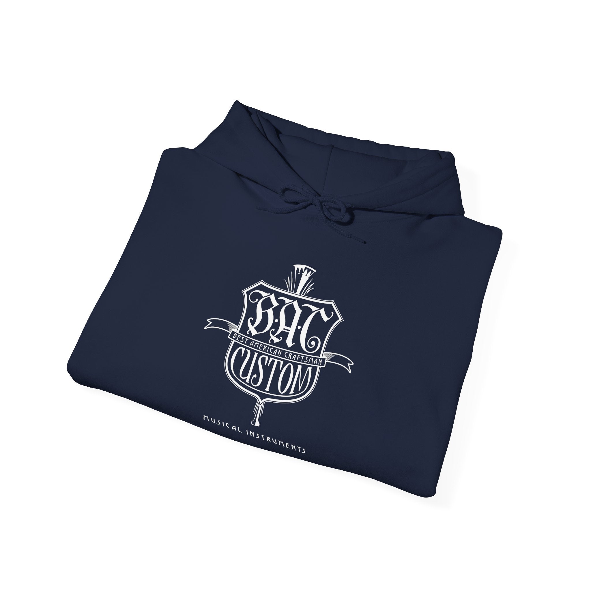 BAC Vintage Crest Hoodie — Custom Gothic Emblem Pullover