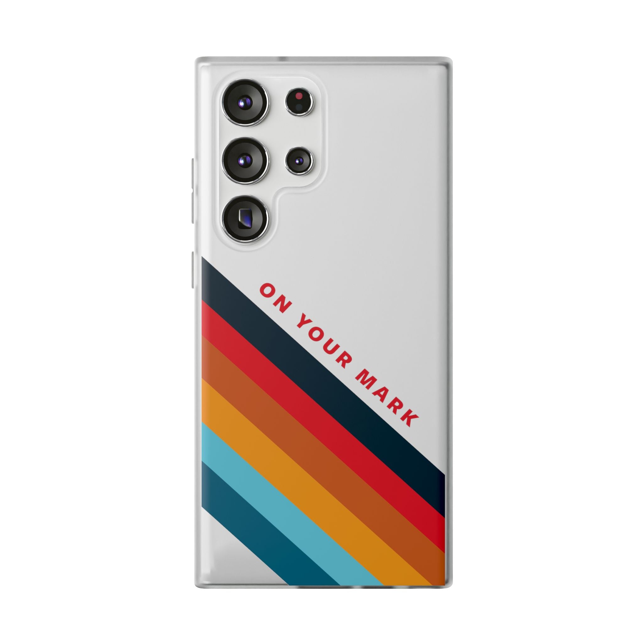 825 - On Your Mark Color Stripe Phone Case - iPhone and Samsung Galaxy