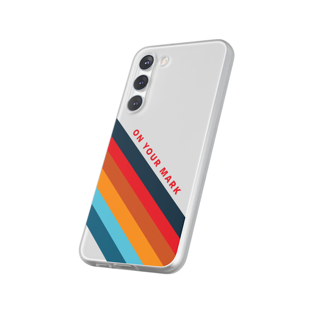 825 - On Your Mark Color Stripe Phone Case - iPhone and Samsung Galaxy