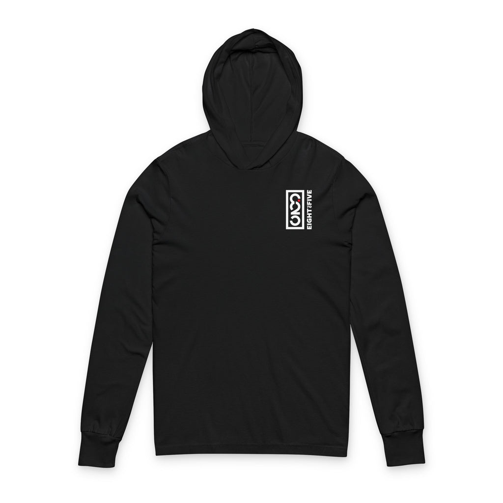 Wolf Pack Drumline Hooded Long Sleeve Tee — "Pack Drumline" Graphic