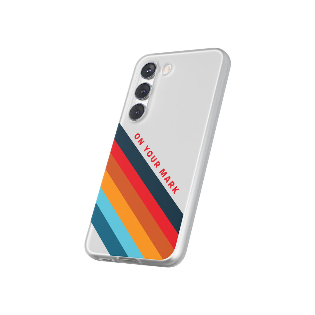 825 - On Your Mark Color Stripe Phone Case - iPhone and Samsung Galaxy