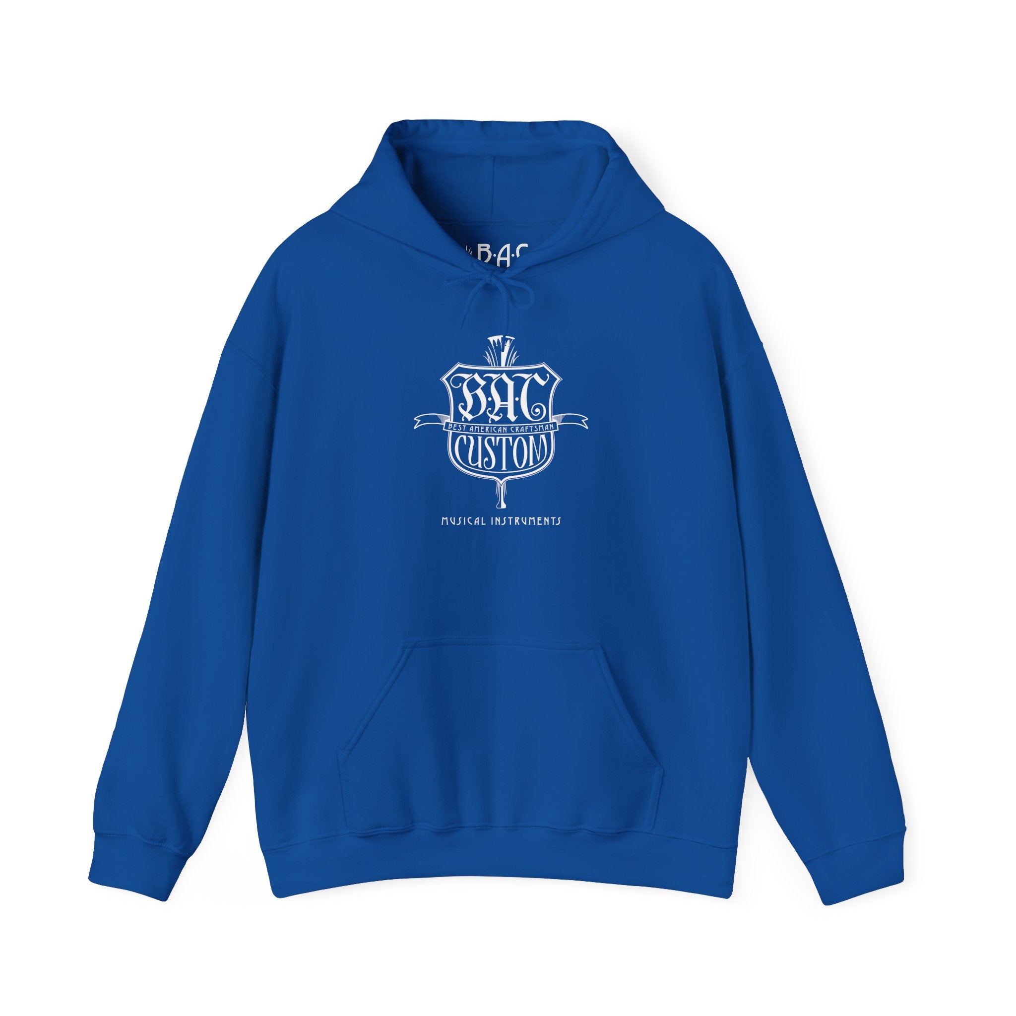 BAC Vintage Crest Hoodie — Custom Gothic Emblem Pullover