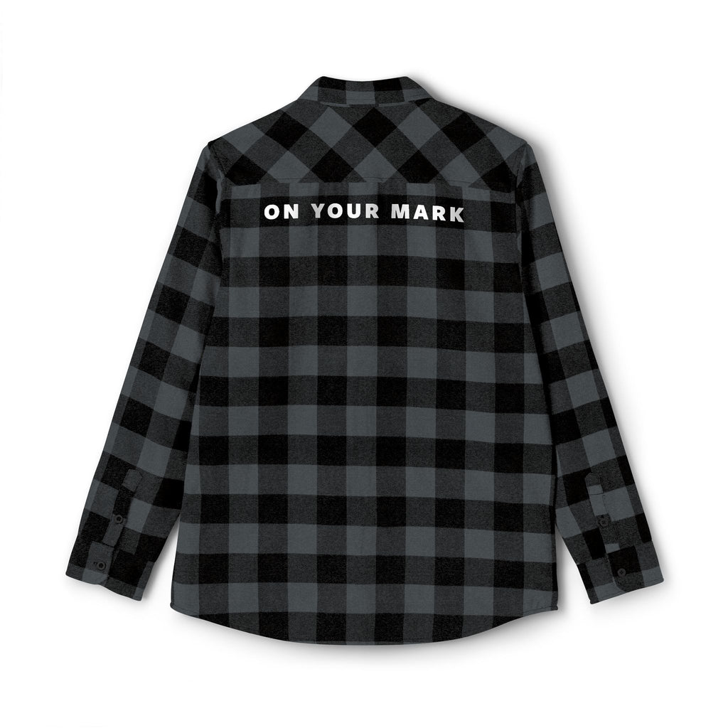 825 On Your Mark Embroidered Flannel Shirt