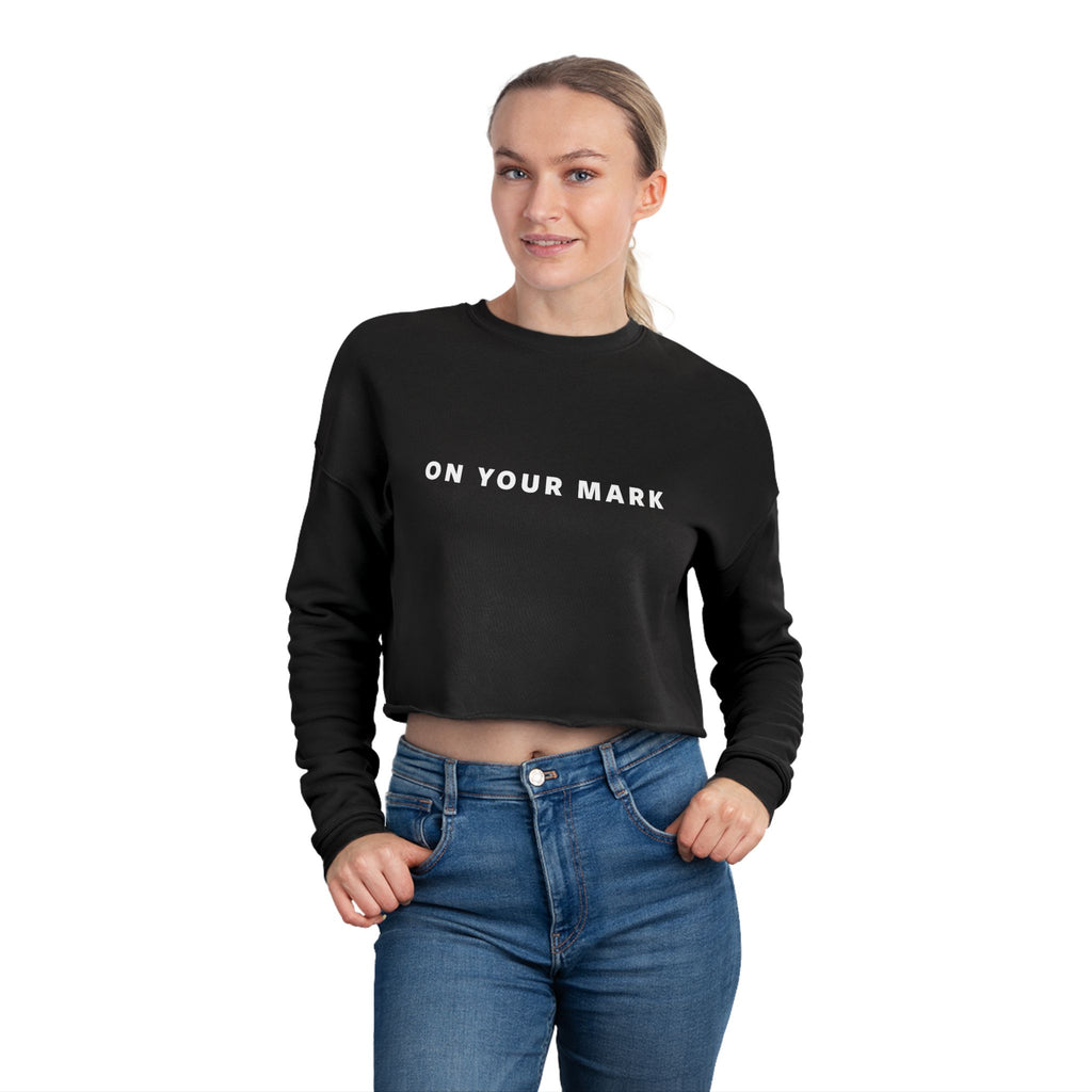 On Your Mark Cropped Sweatshirt