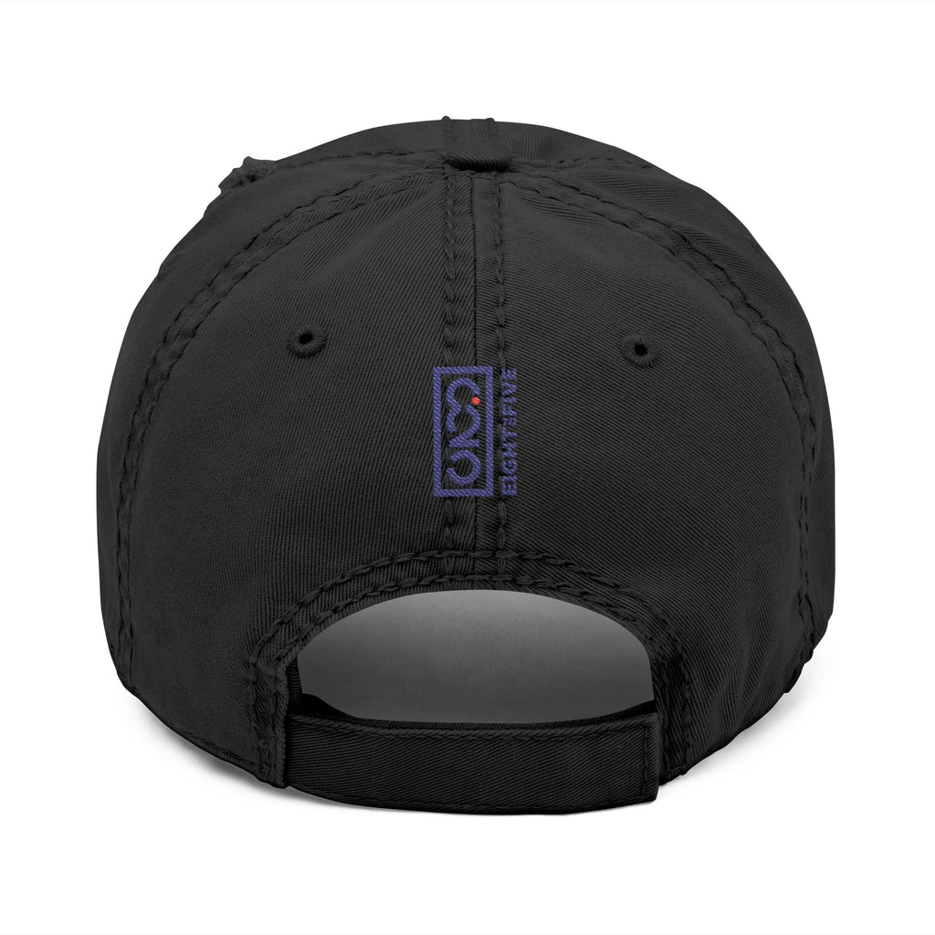 825 On Your Mark Embroidered Distressed Hat
