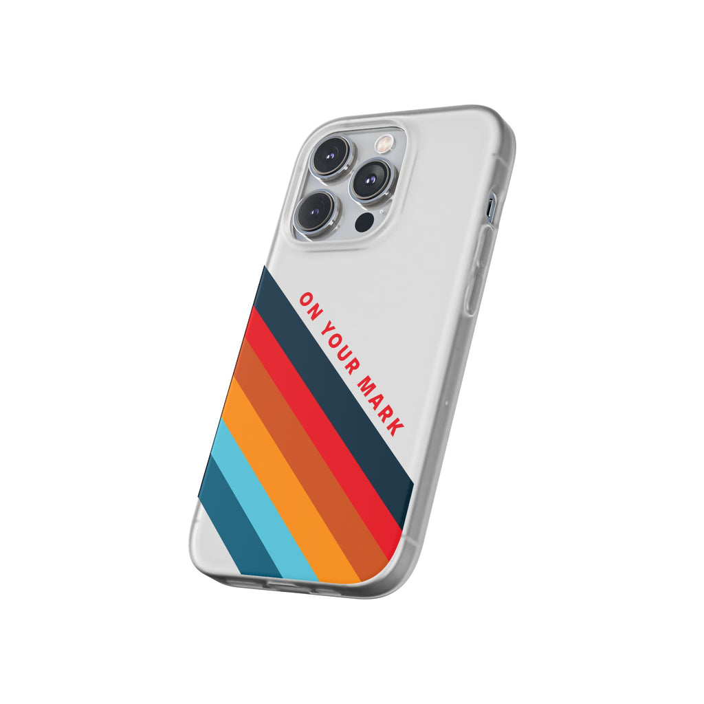 825 - On Your Mark Color Stripe Phone Case - iPhone and Samsung Galaxy