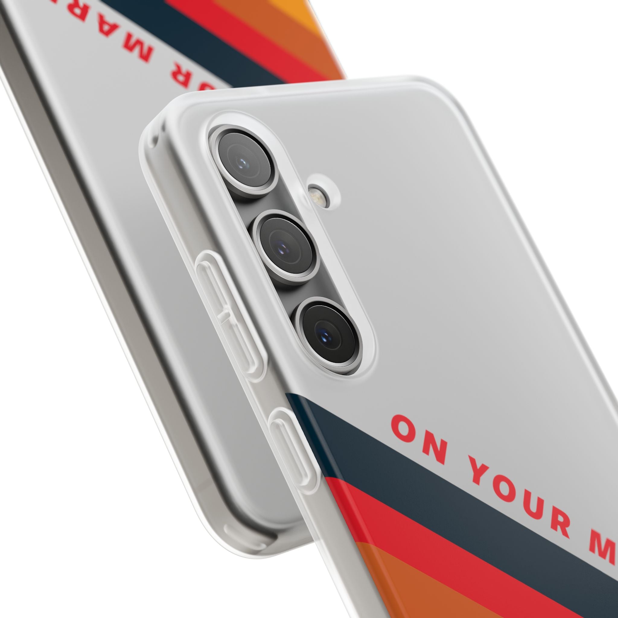 825 - On Your Mark Color Stripe Phone Case - iPhone and Samsung Galaxy