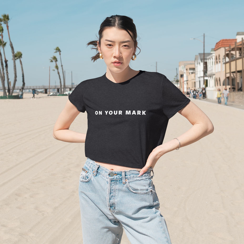 On Your Mark Cropped Tee